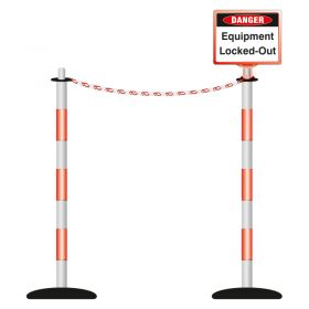 Lockout Barricading System - 2 Pole