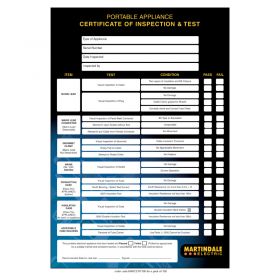 Martindale MARPATCERTS Pat Certificate Pad 