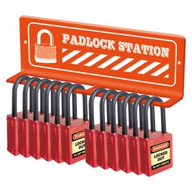 Mini Lockout Tagout lock Station Wall Mounted For 12 Locks