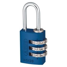 ABUS 145/20 Colour BLUE Travel Light Padlock