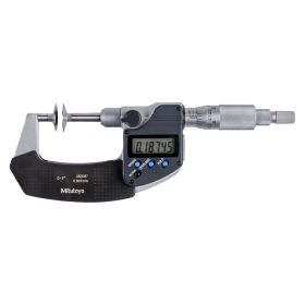 Mitutoyo Series 369 Digimatic Non-Rotating Spindle Disc Micrometer (0-1