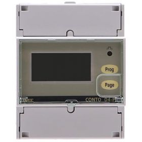 RDL CE4ST14A2 Three Phase CT Operated Electronic Kilowatt Hour Meter w/ LCD Display (Pulse Output, 70mm Wide DIN Rail Mounting)