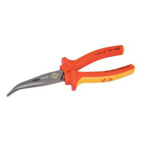 CK Tools RedLine VDE Bent Nose Pliers (200mm)