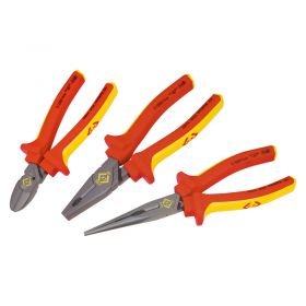 CK Tools RedLine VDE Plier Set (3 Included)