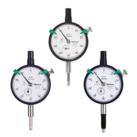 Mitutoyo Series 2 0.01mm Graduation Dial Indicator, ISO/JIS: 5mm or 10mm (Rev: 1mm) - Choice of Features