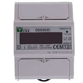 RDL DDS353C 100A Three Phase Direct Connection Electronic Meter /w LCD Display (Pulse Output, DIN Rail Mounted) 1