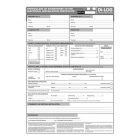 DiLog DLC101 Electrical Installation Certificate Book - 36 Certificates