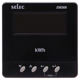 RDL EM368-21 Three Phase CT Operated Electronic Kilowatt Hour Meter w/ LCD Display (Pulse Output, 96 x 96mm Flush Panel Mounting)