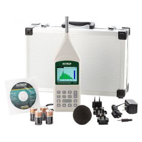 Extech 407790A Type 2 Integrating Sound Meter with Real-Time Octave Band Analyser - Full Kit