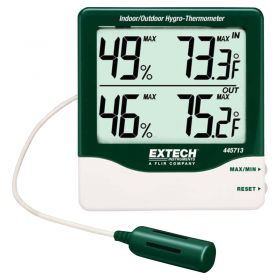 Extech 445713 Big Digit Indoor & Outdoor HygroThermometer