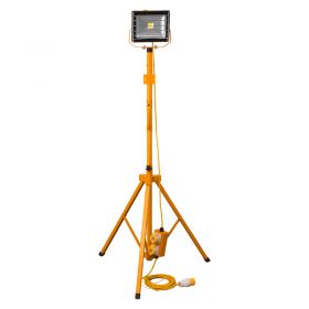 110V Single-Lamp LED Floodlight with Tripod Stand