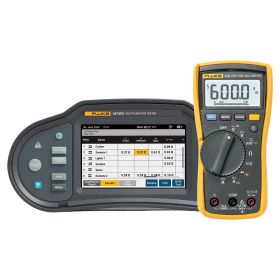 Fluke 1673 FC Multifunction Tester & 115 Digital Multimeter