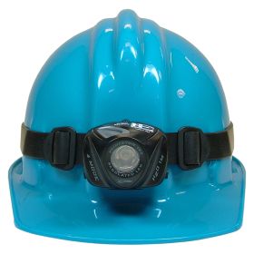 HD Electric Cyclops Hard Hat Safety Light with 4 Setting LED Bulb; (High/Med/Low/Flash), Batteries