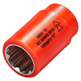 ITL Totally Insulated Whitworth Socket 1/2 Inch Square Drive - Choice of 1/2, 9/16, or 11/16 Inch 