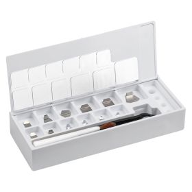 Kern 338-22 Set of Milligram Weights, F2, 1 mg - 500 mg, Platelet, Stainless Steel Polished (OIML), in Plastic Case