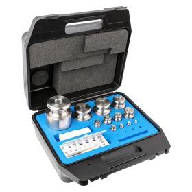 Kern 333 Weight Sets, F2, Knob, Stainless Steel Fine Turned (OIML), Plastic Case  (1 mg - 50 g to 5 kg) - Choice of Set