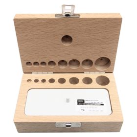 Kern 353 Wooden Box for Individual Weight Sets, F2 + M1 + M2, 1 mg - 50 g to 1 mg - 10 kg - Choice of Box