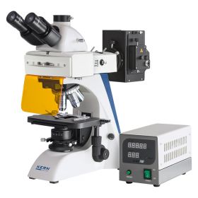 Kern OBN-14 Fluorescence Compound Microscope - Front angled