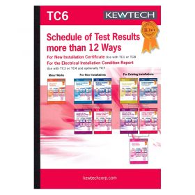 Kewtech TC6 Schedule of Test Results - 36 Ways
