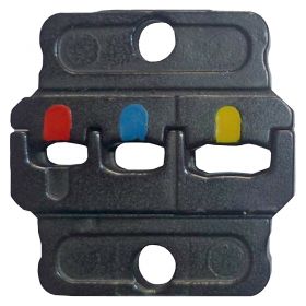 Klauke IS5071 Die Set for Pre-Insulated Connectors (Red, Blue, Yellow), 0.5 - 6mm²