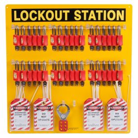 36 Lock Lockout Station w/ Optional Accessories