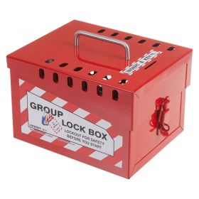 Large Group Lockout Box - 12 Locks - Front
