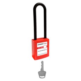 Lockout Lock Series 3 Premier De-Electric Padlock with 85mm Nylon Shackle - Key Alike - Choice of Colour