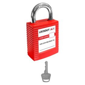 Lockout Lock Series 3 Premier Padlock with 25mm Steel Shackle - Key Different - Choice of Colour