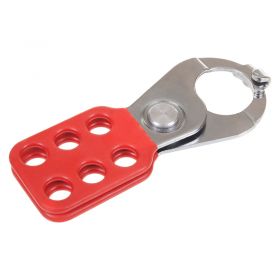 Small Vinyl-Coated Lockout Hasp w/ Double Lock