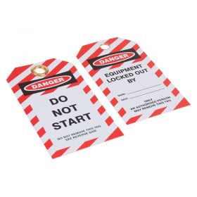 10 x Lockout Tags - Do Not Start