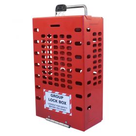 Portable or Wall-Mounted Group Lockout Box - 15 Locks