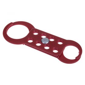 Economy Double-Sided Nylon Lockout Hasp - 8 Hole