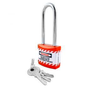 Long Shackle Jacket Padlock - Key Different