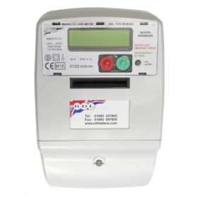 RDL MCM-030S Sterling 100A Card Operated Electronic Meter w/ LCD Display - Dual Tariff 1