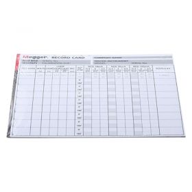 Megger Record Card Set with Test Labels for Megger MTB7671/2 Test Box
