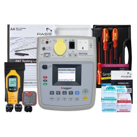 Megger PAT350 PAT Tester - Professional Kit (Bundle 2) & accessories