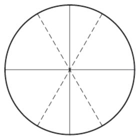 Mitutoyo 176-114 Reticle for TM Models, 60° Angle