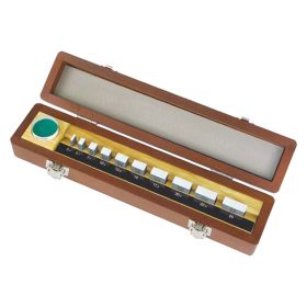 Mitutoyo 516-106-10 Series 516 Micrometer Inspection Gauge Block Set, 10 Blocks