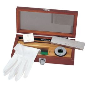 Mitutoyo 516-122-10 Series 516 Caliper Inspection Gauge Block Set, 2 Blocks & Glove