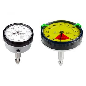 Mitutoyo Series 1 & 2 Back Plunger Dial Indicator: 1-5mm or .04-.2" - Choice of Features