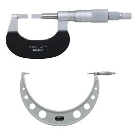 Mitutoyo Series 122 Blade Micrometer: 0-300mm or 0-4" - Choice of Blade / Carbide Tips