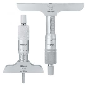 Mitutoyo Series 128 Depth Micrometer (Base: 63.5/101.6 x 16mm or 2.5/4 x .63