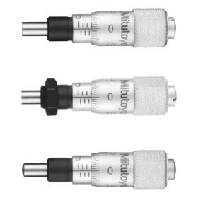 Mitutoyo Series 148 Short Range Small Micrometer Head (0-6.5mm or 0-.25") - Flat or Spherical (SR4) End