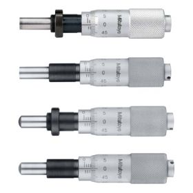 Mitutoyo Series 149 Carbide Tip Small Standard Micrometer Head (0-15mm or 0-.5") - Flat or Spherical (SR4) End