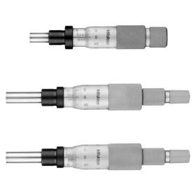 Mitutoyo Series 153 Non-Rotating Flat Carbide Tip Spindle Micrometer Head (0-25mm or 0-1