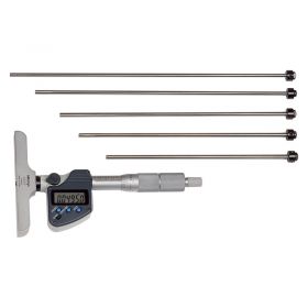 Mitutoyo Series 329 Digital Interchangeable Rod Depth Micrometer: 0-150mm / 0-6