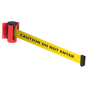 OBEX Wall Mounted Belt Barrier - CAUTION DO NOT ENTER