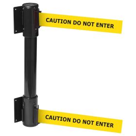 OBEX Wall Mounted Twin Belt Barrier - CAUTION DO NOT ENTER