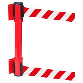 OBEX Wall Mounted Twin Chevron Belt Barrier