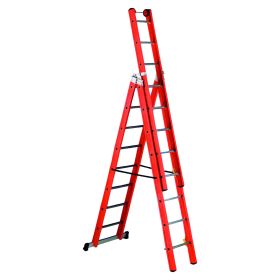 PASS SV-V3 Premium Fibreglass 3 Way Combination Ladder